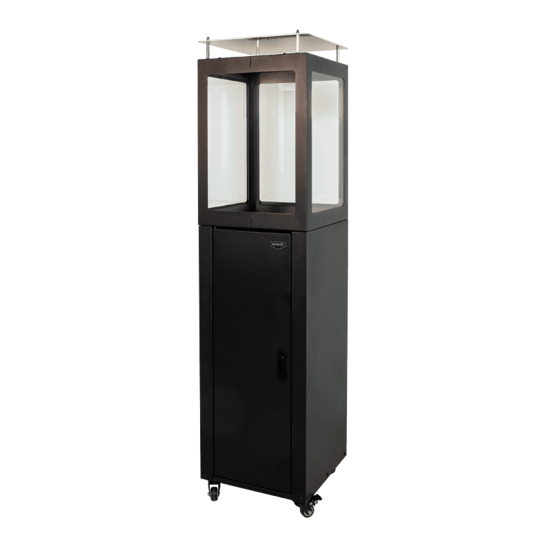 Pellet patio heater - Square - Black