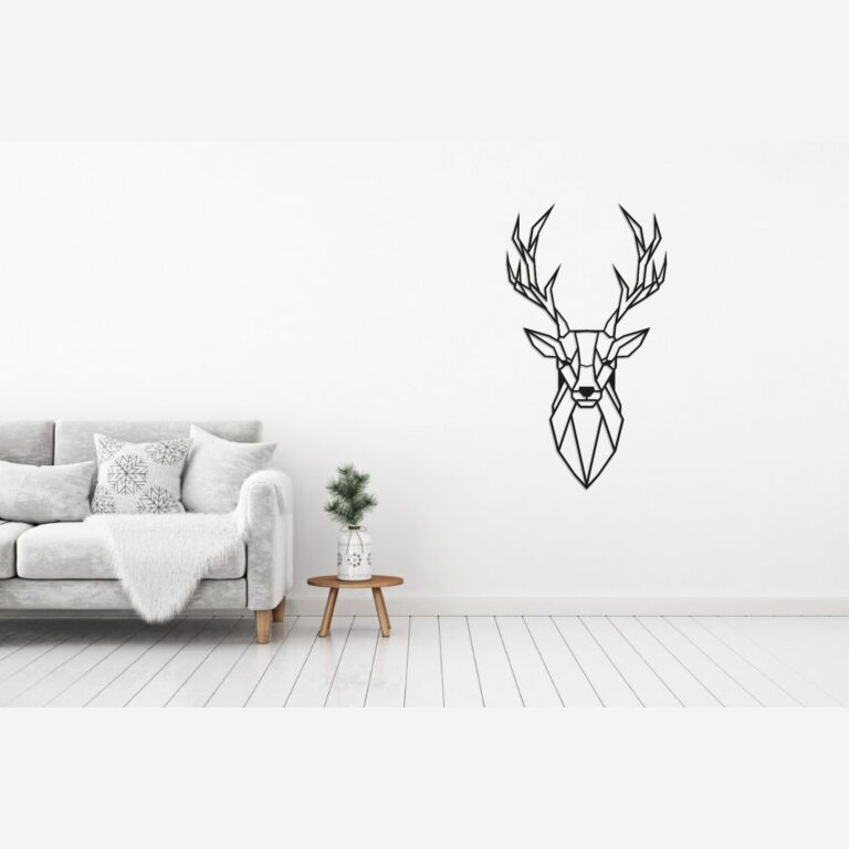 Metal wall decor Stag 1.0