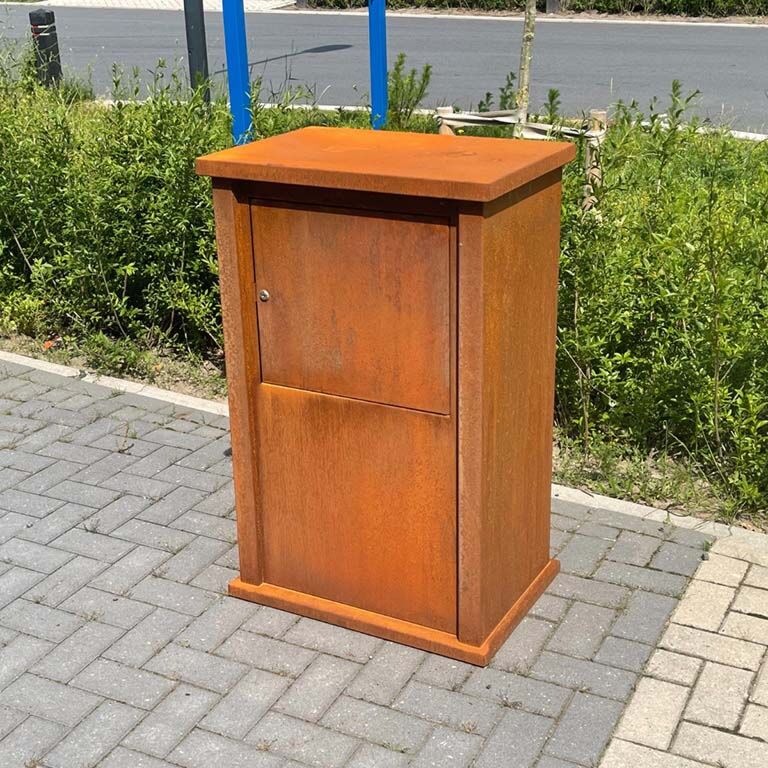 Corten steel letterbox Arizona Type M