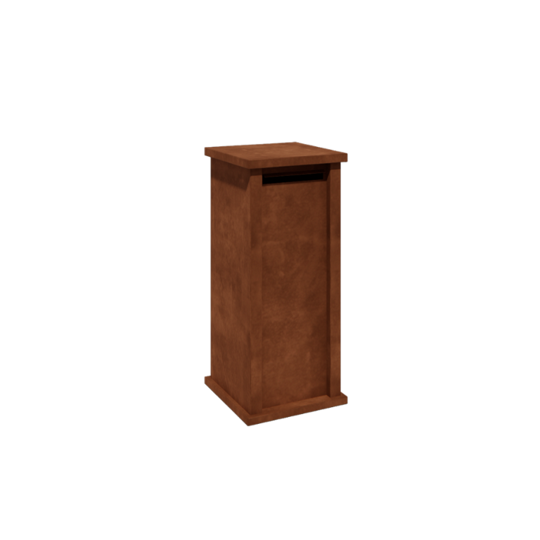 Cortensteel letterbox - Arizona S - 40 x 40 x 100 cm