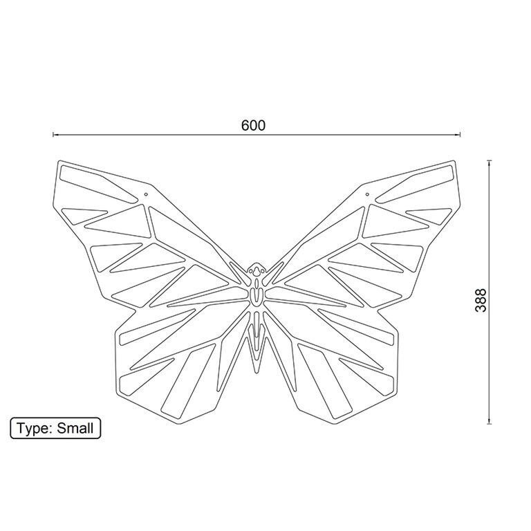 Metal wall decor Butterfly 2.0