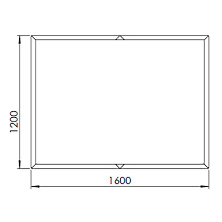 Corten steel planter Texas xxl 160 x 120 cm
