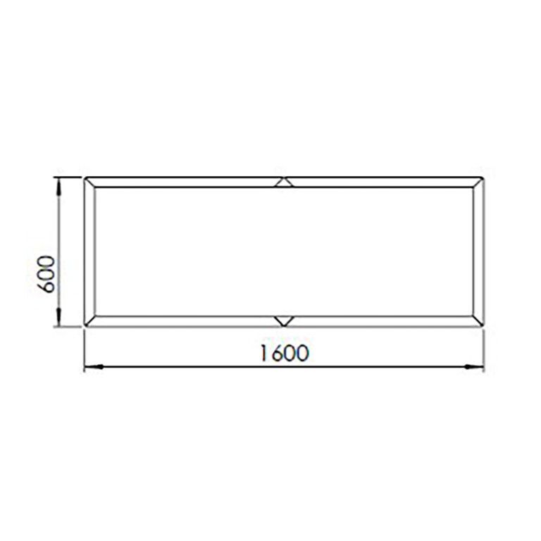 Corten steel planter Texas xxl 160 x 60 cm