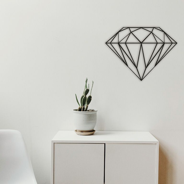 Metal wall decor Diamond *OP=OP