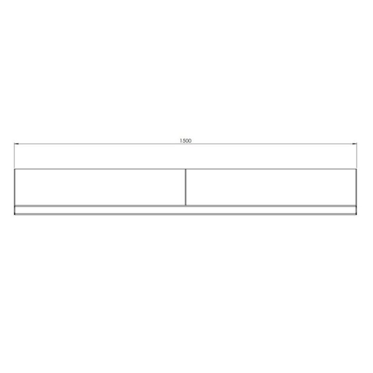 Corten steel retaining wall - Straight - 150 x 30 cm