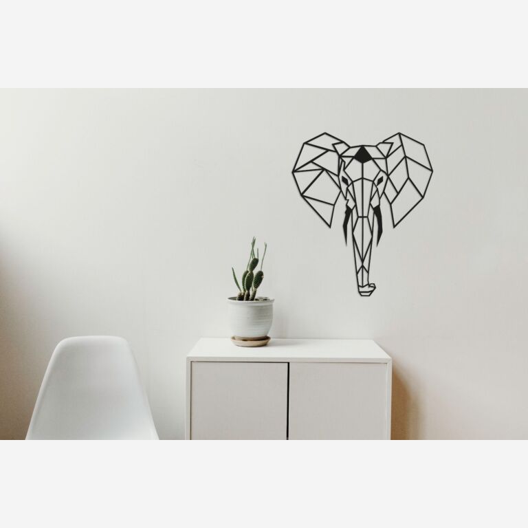 Metal wall decor Elephant 2.0