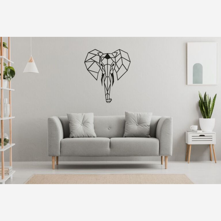 Metal wall decor Elephant 2.0