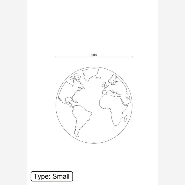 Metal wall decor Globe