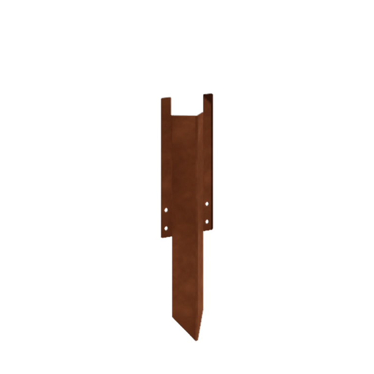 Corten steel support pin medium 22 - 25 cm