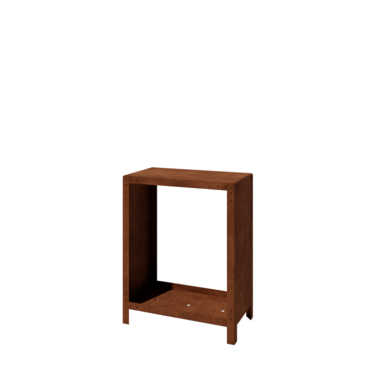 Corten steel log storage - Indiana - 80 x 40 x 100 cm