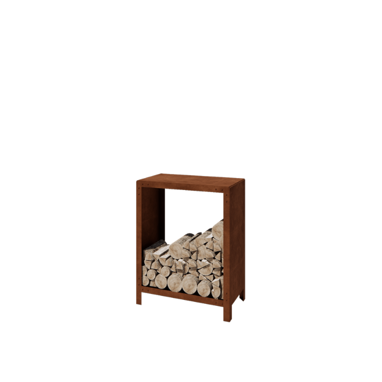 Corten steel log storage - Indiana - 80 x 40 x 100 cm