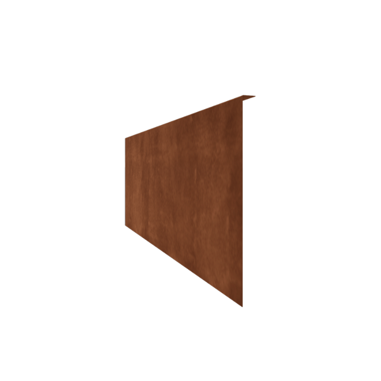 Corten steel border edge angled 45 cm (length 240 cm)
