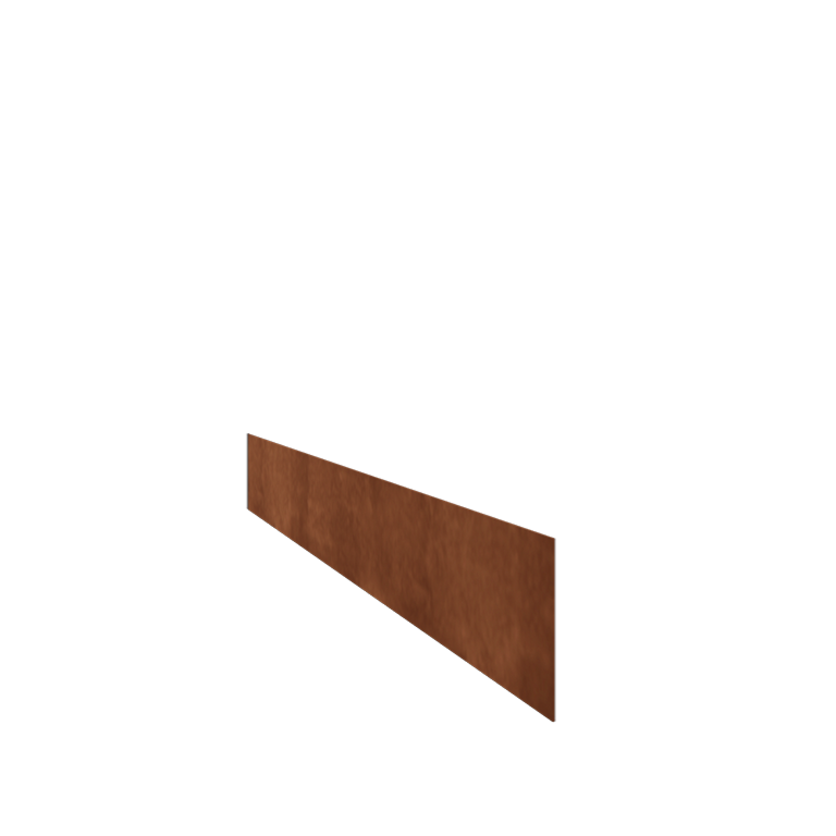 Corten steel border edge straight 15 cm (length 150 cm)