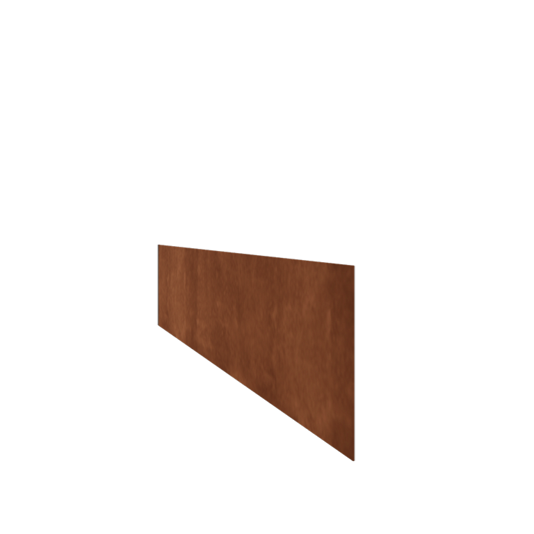 Corten steel border edge straight 25 cm (length 150 cm)