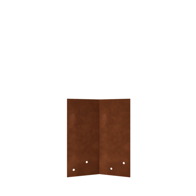Corten steel coupling plate 45º medium 22 - 25 cm