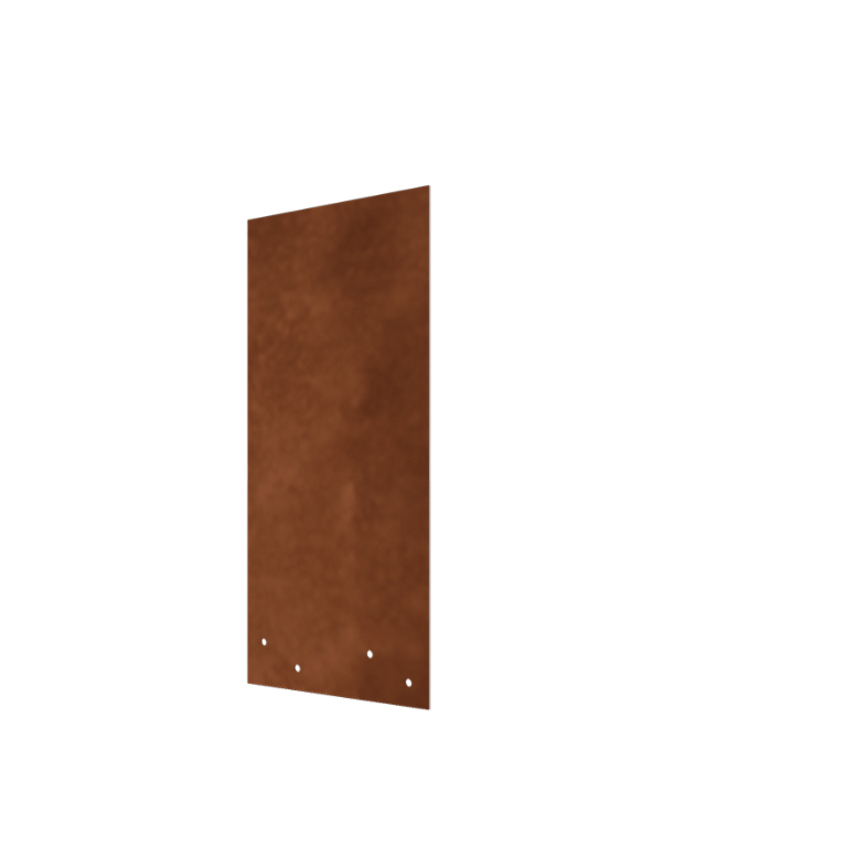 Corten steel coupling plate straight high XL 45 cm