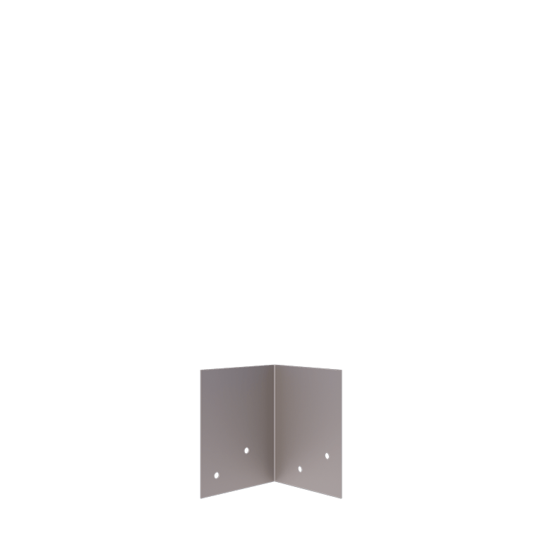 Galvanised steel joining plate - 90° - Hoogtelawn border edging 12 / 15 cm