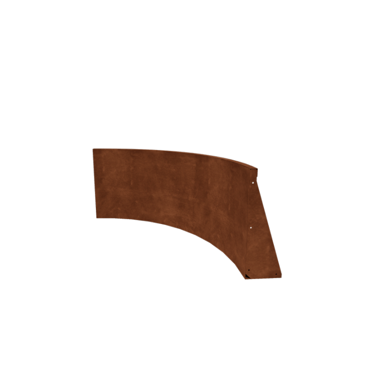 Corten steel retaining wall - Inner curve - 100 x 100 x 60 cm