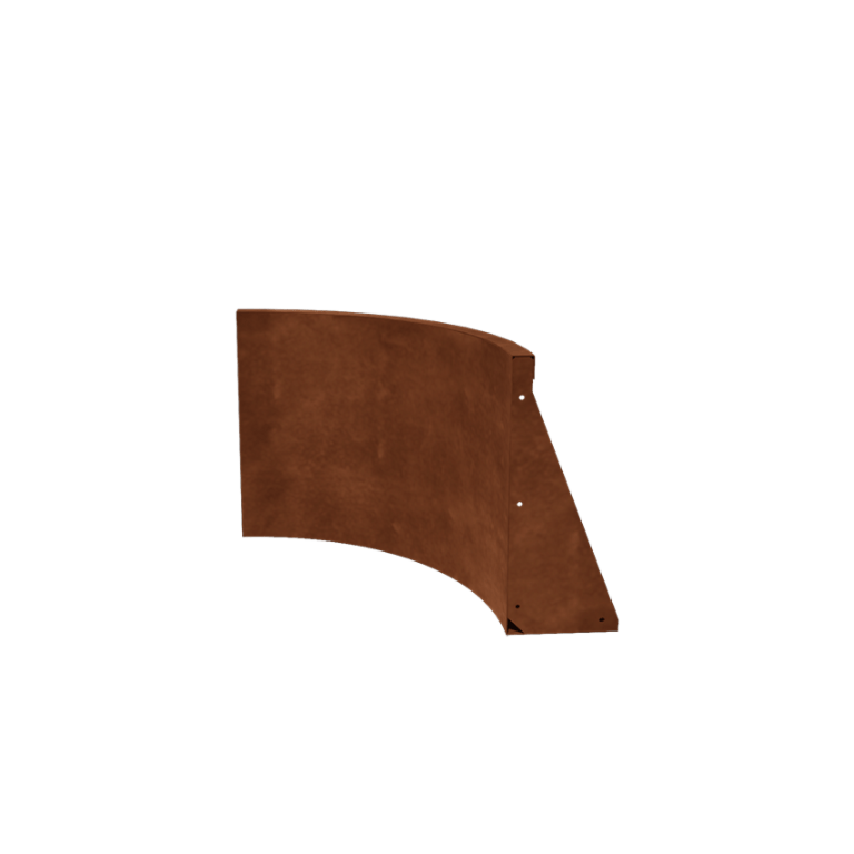 Corten steel retaining wall - Inner curve - 50 x 50 x 50 cm