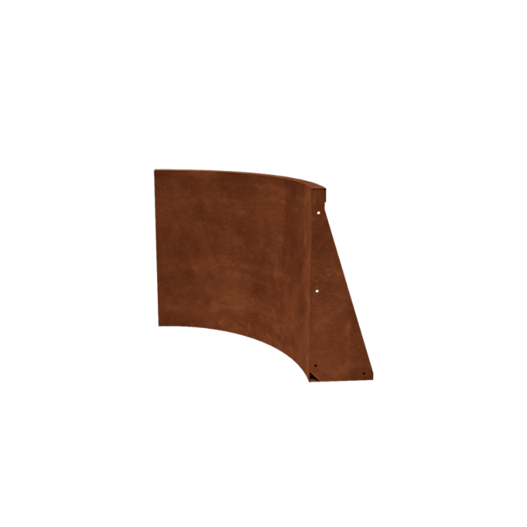 Corten steel retaining wall - Inner curve - 50 x 50 x 60 cm
