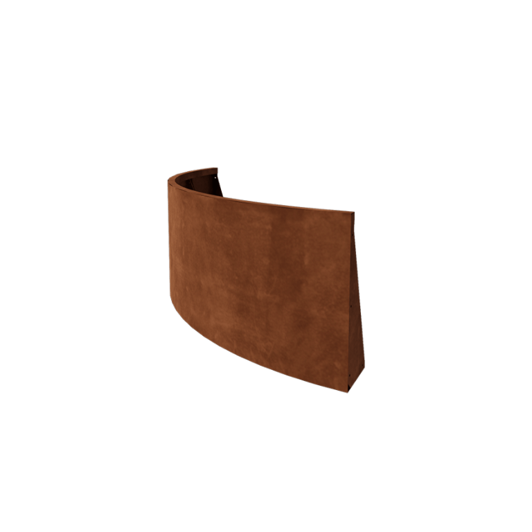Corten steel retaining wall - Outer curve - 150 x 150 x 60 cm