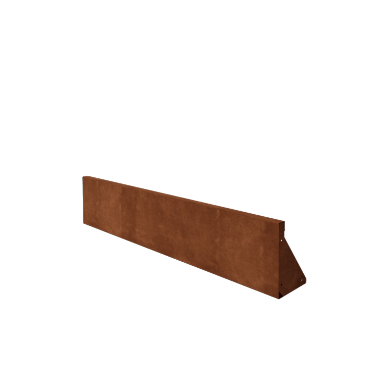 Corten steel retaining wall - Straight - 150 x 30 cm