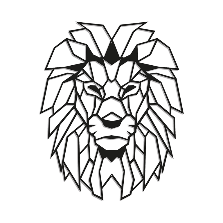 Metal wall decor Lion 1.0