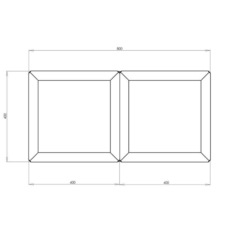 Powder coated steel planter Miami special II 40