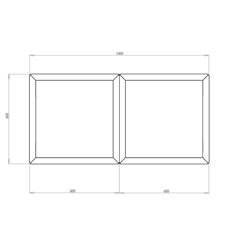 Powder coated steel planter Miami special II 60