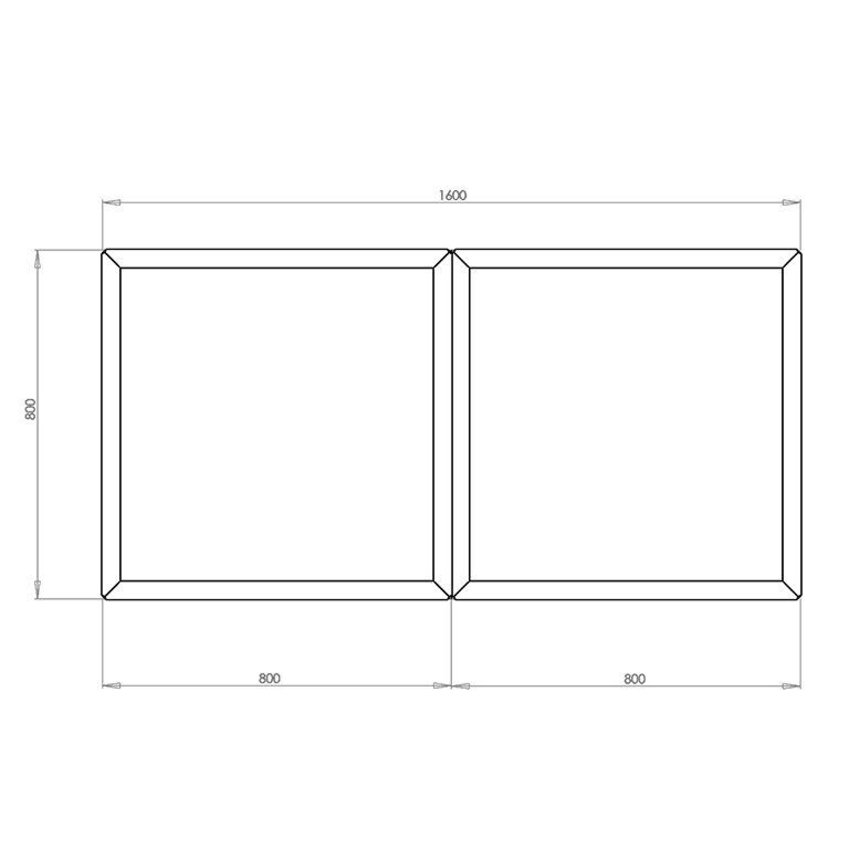 Powder coated steel planter Miami special II 80