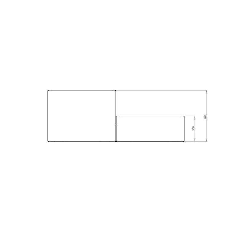 Corten steel planter Miami special II 40
