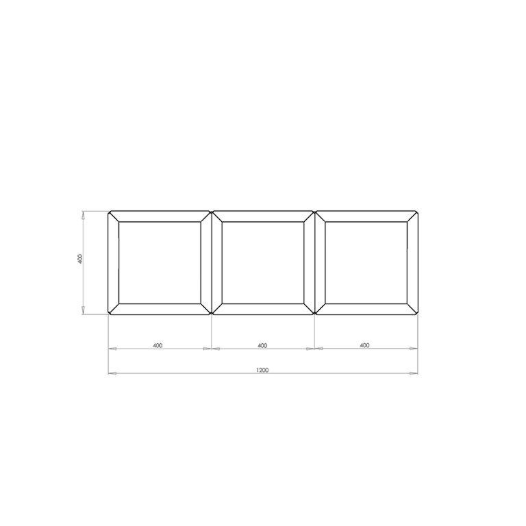 Corten steel planter Miami special III 40