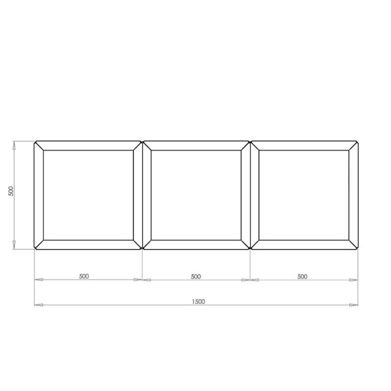 Powder coated steel planter Miami special III 50