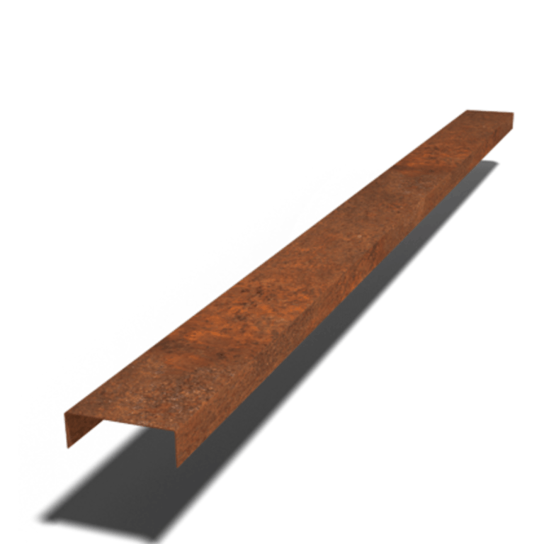 Corten steel U profiles 5 x 15 x 5 cm (length 240 cm)