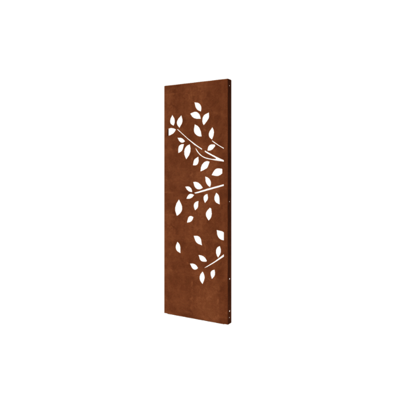 Corten steel garden panel - Tree - Part 1 - 60 x 6 x 190 cm