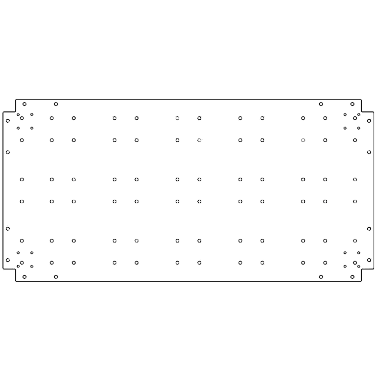 Galvanised steel baseplate 60 x 120 cm