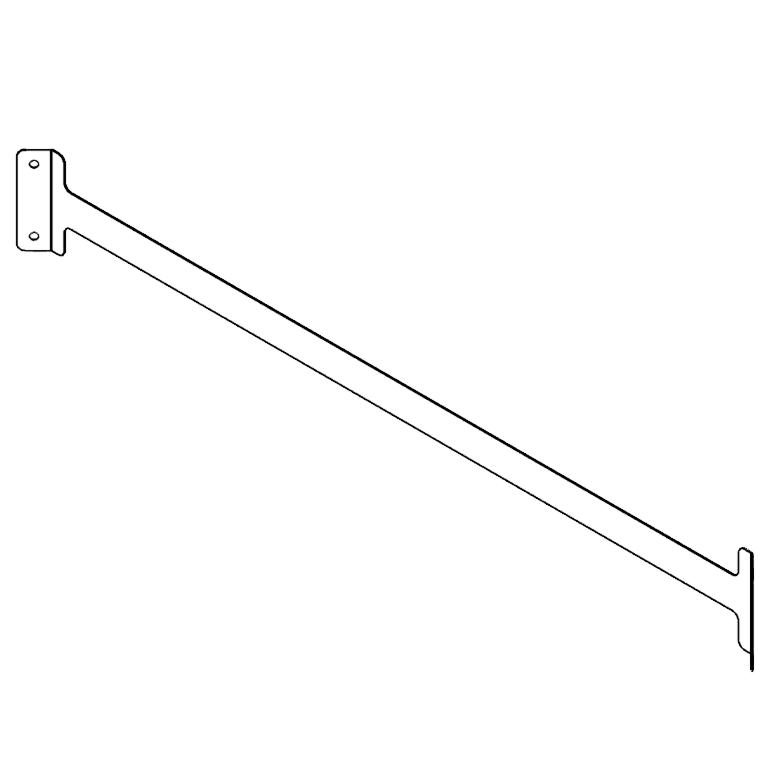 Galvanised steel bracing strap 120 cm