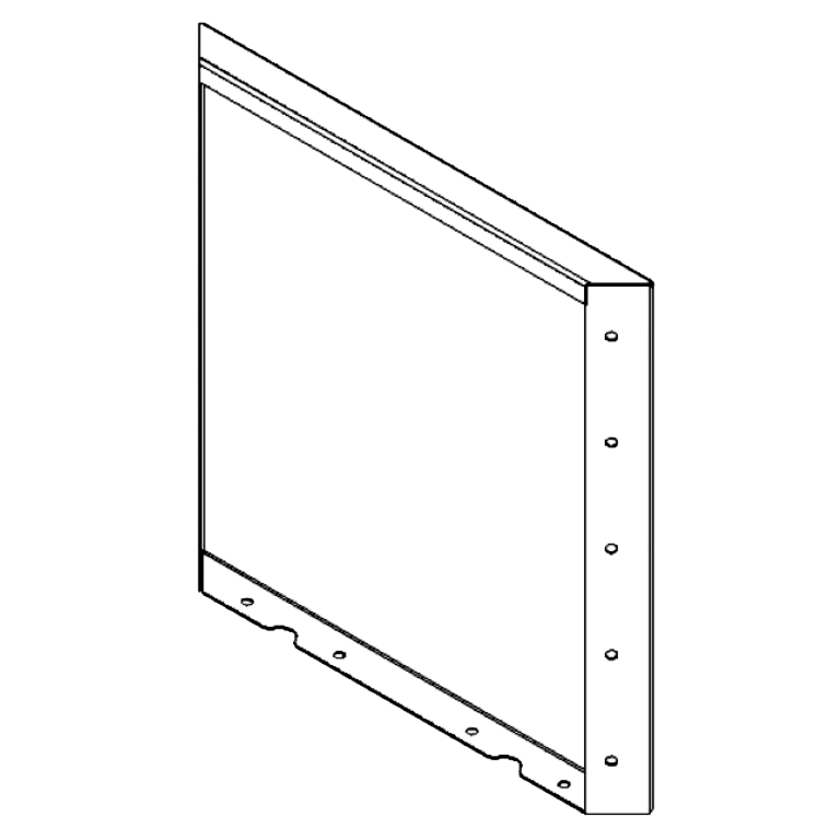 Corten steel planter - Panel - 50 x 50 cm Corten steel planter - Panel - 50 x 50 cm