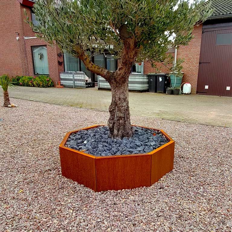 Corten steel planter Chicago 50
