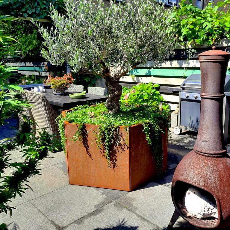 Corten steel planter Denver 20