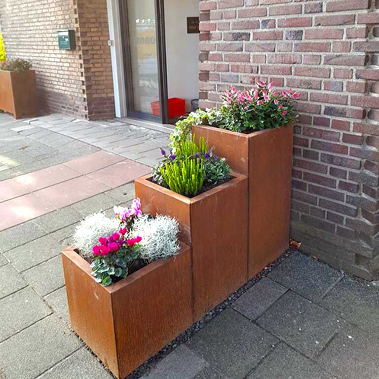 Corten steel planter Miami special III 50