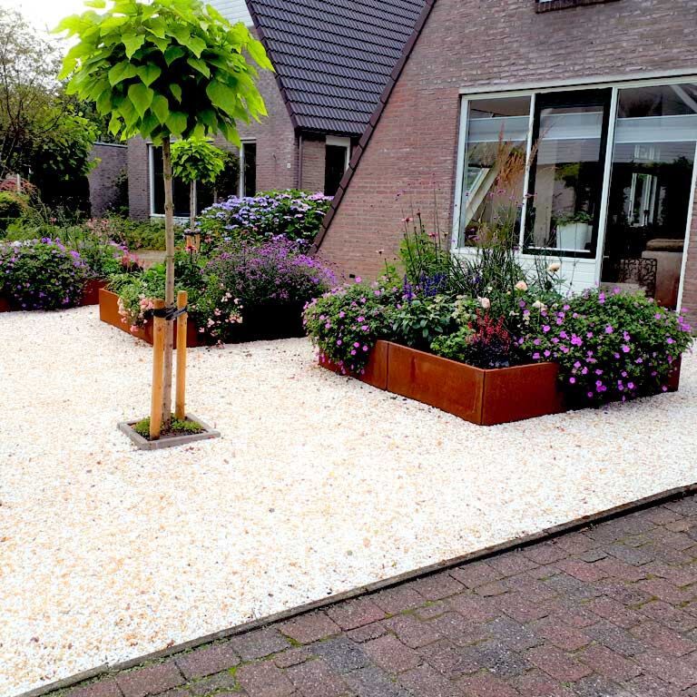 Corten steel planter Miami xxl 200 x 200 cm