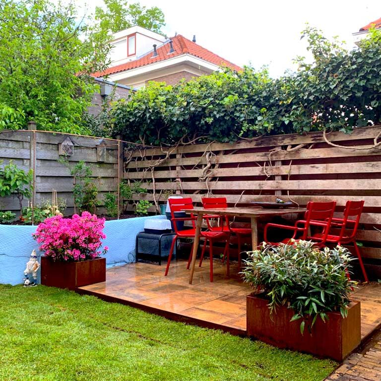 Corten steel planter Texas 40 x 60 cm