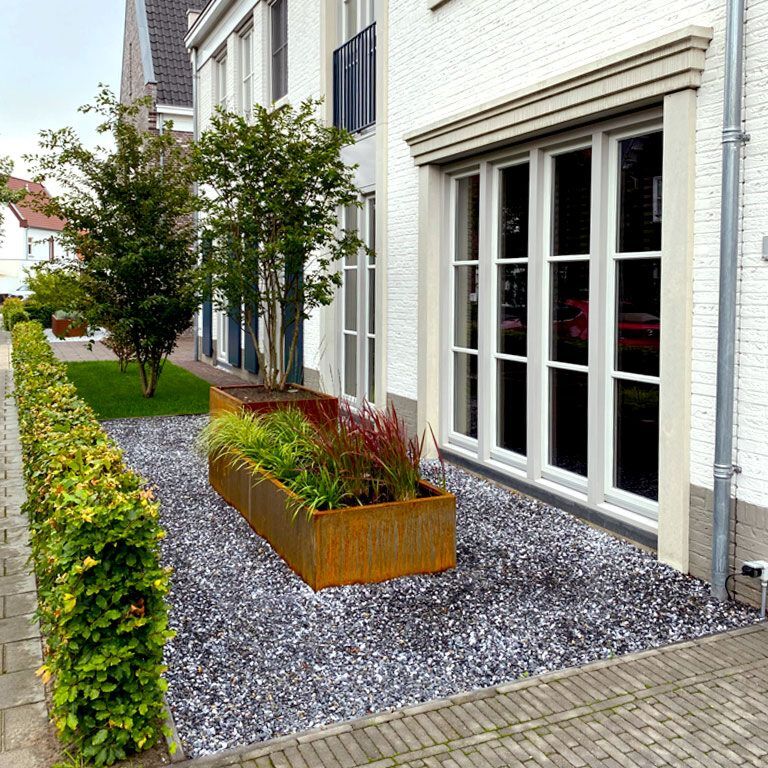 Corten steel planter Texas xxl 240 x 80 cm