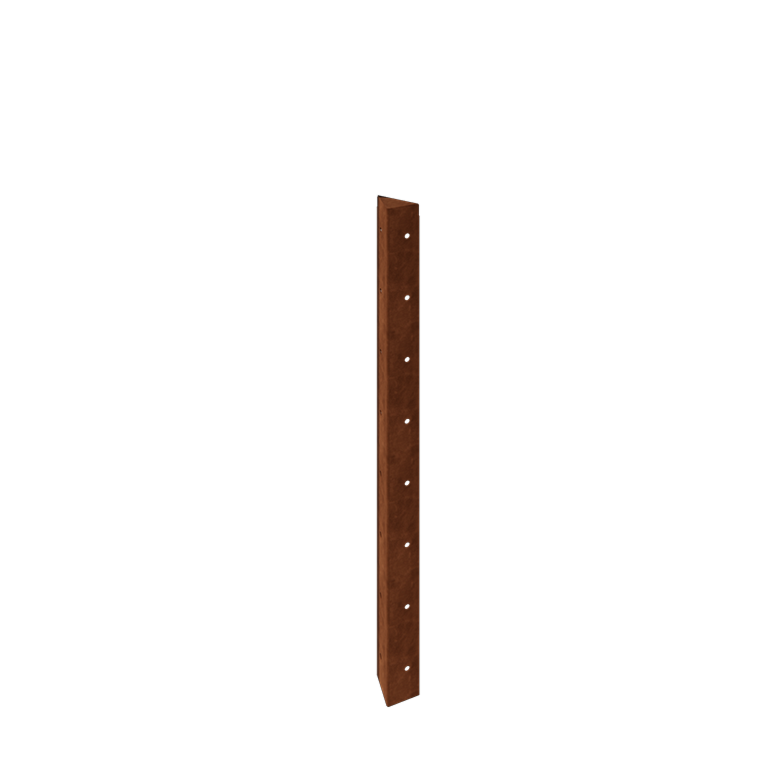 Corten steel planter - Corner piece 90° - 80 cm