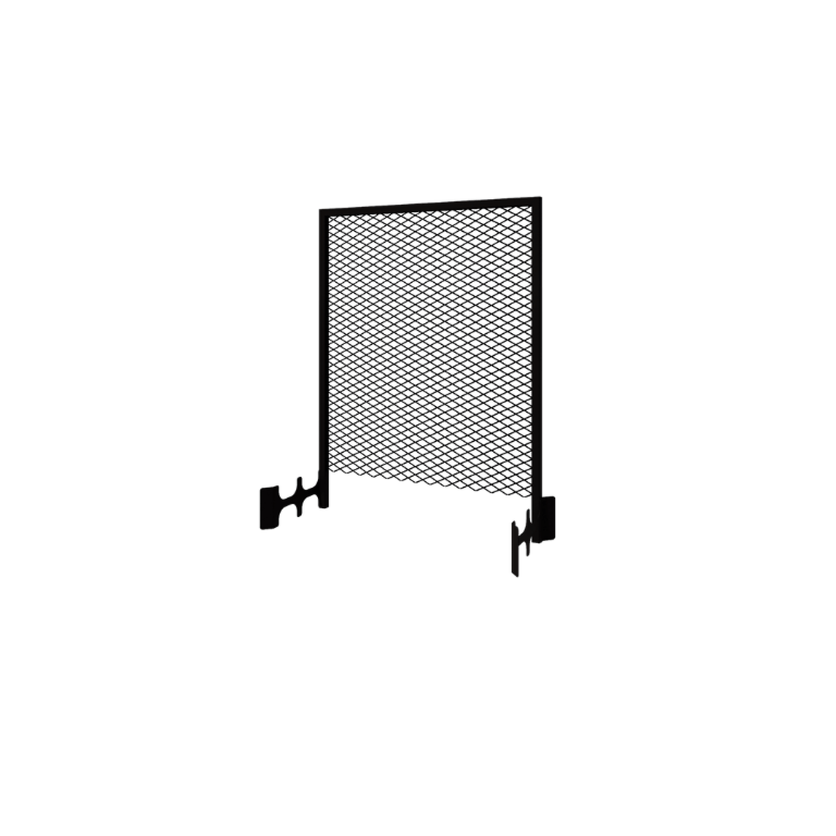 Steel trellis - 90 x 3 x 117,5 cm - RAL9005 matt (black) - For planter 40 cm