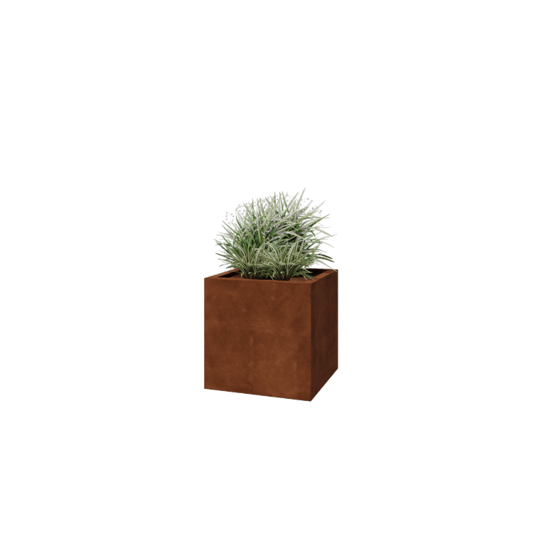 Corten steel welded planters Montana 60 x 60 x 60 cm