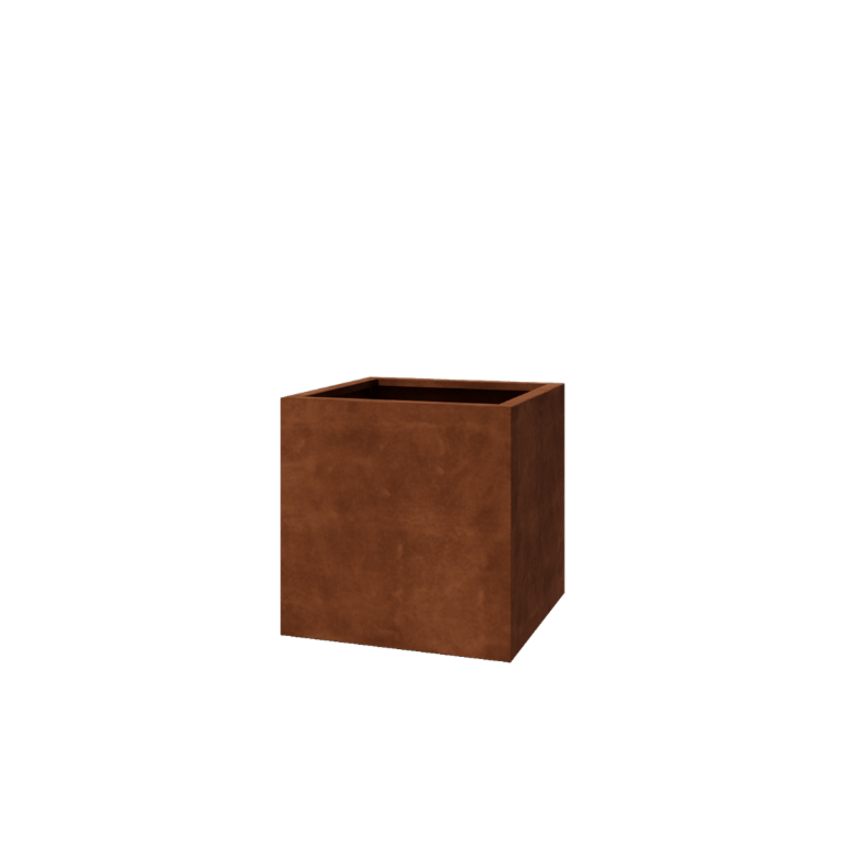 Corten steel welded planters Montana 70 x 70 x 70 cm