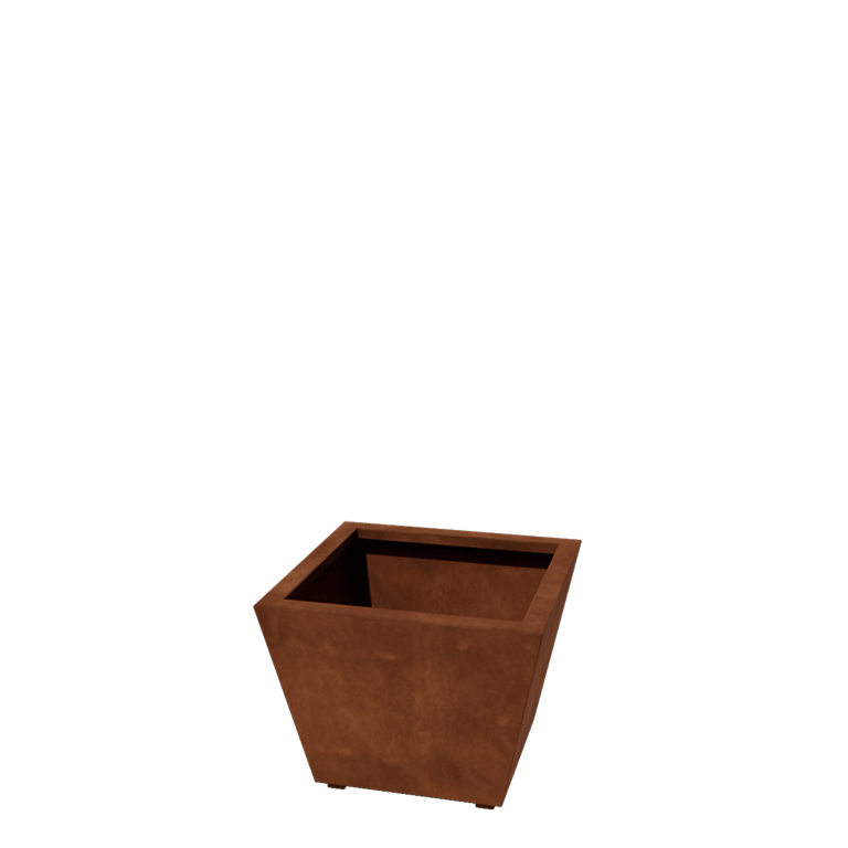 Corten steel welded planters Cone 60 x 60 x 40 cm