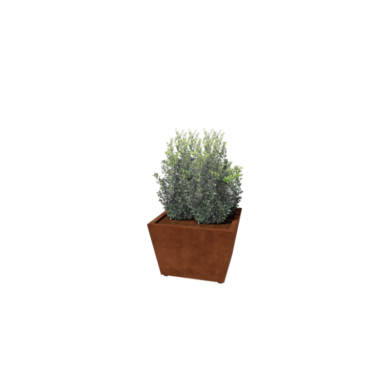 Corten steel welded planters Cone 80 x 80 x 50 cm
